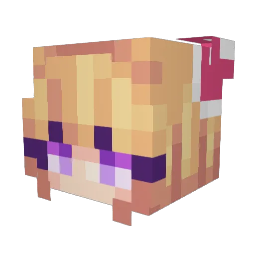 rezalty Minecraft avatar head, 3D render
