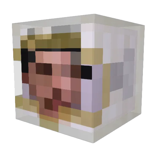 rezaluke549 Minecraft avatar head, 3D render