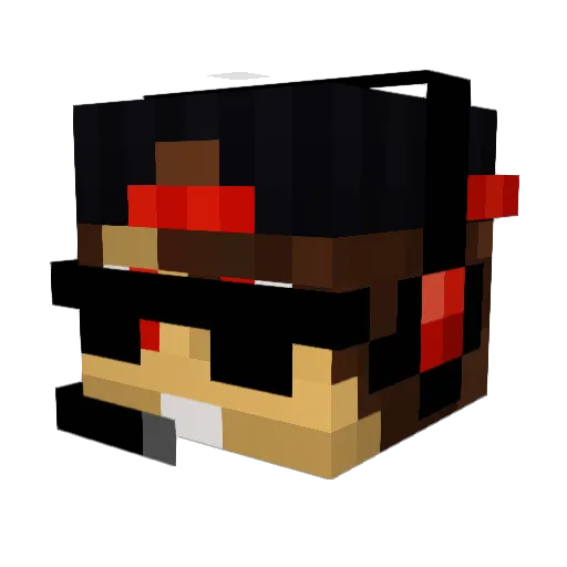 rezartilo Minecraft avatar head, 3D render