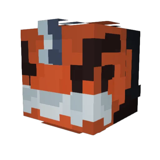 rezelvr Minecraft avatar head, 3D render