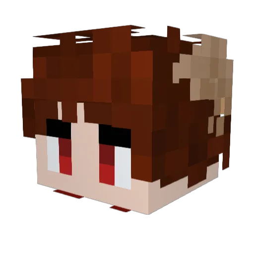 reznikorol Minecraft avatar head, 3D render