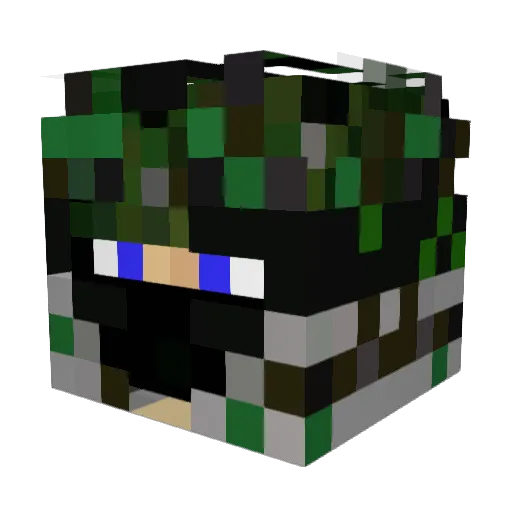 reznov4199 Minecraft avatar head, 3D render