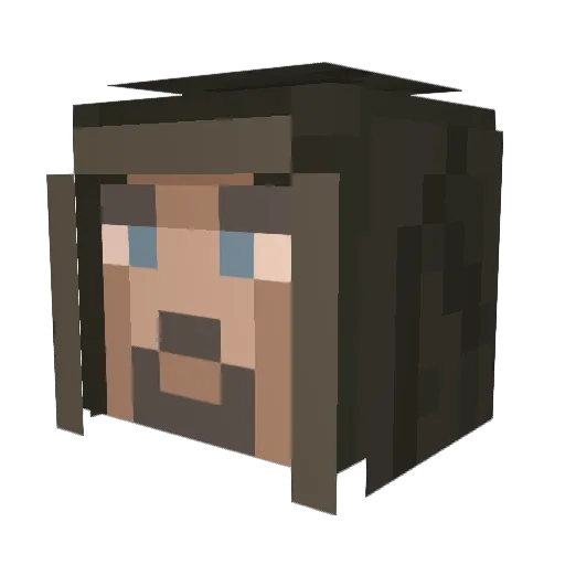 reznovsclone Minecraft avatar head, 3D render