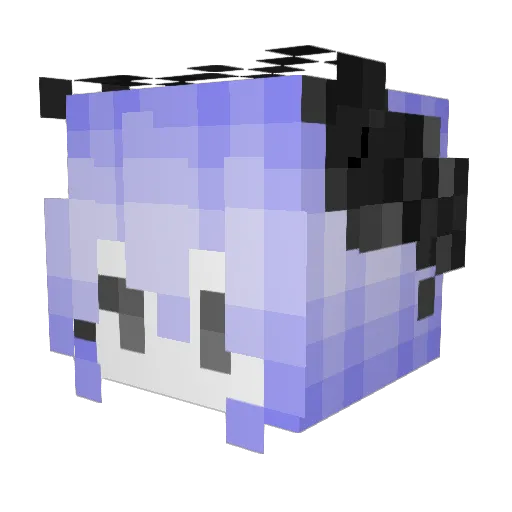 rezoqy Minecraft avatar head, 3D render