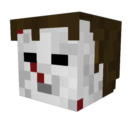 rezyerrr Minecraft avatar head, 3D render