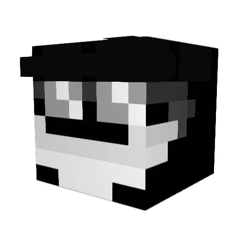 rezzache Minecraft avatar head, 3D render