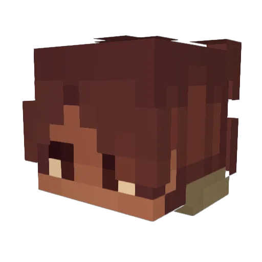 rfharry Minecraft avatar head, 3D render