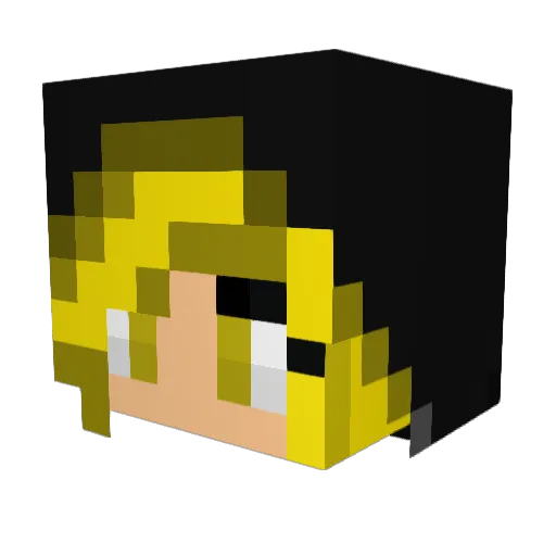 rfizzie Minecraft avatar head, 3D render