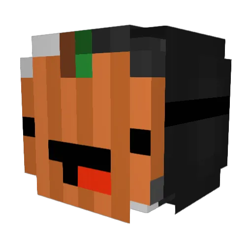 rflaherty Minecraft avatar head, 3D render