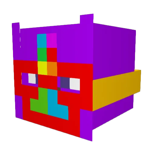rfonger Minecraft avatar head, 3D render
