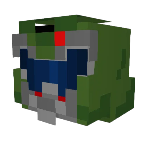 rfozzymonster Minecraft avatar head, 3D render