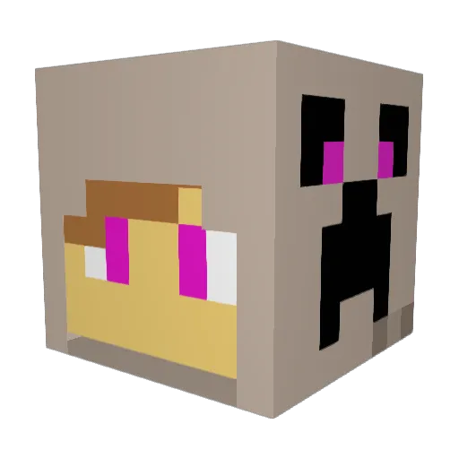 rfp2000 Minecraft avatar head, 3D render