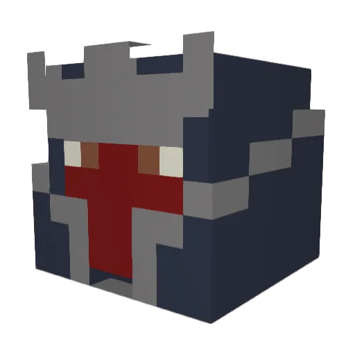 rfwe Minecraft avatar head, 3D render