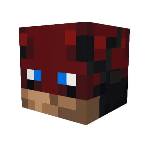 rg1090 Minecraft avatar head, 3D render