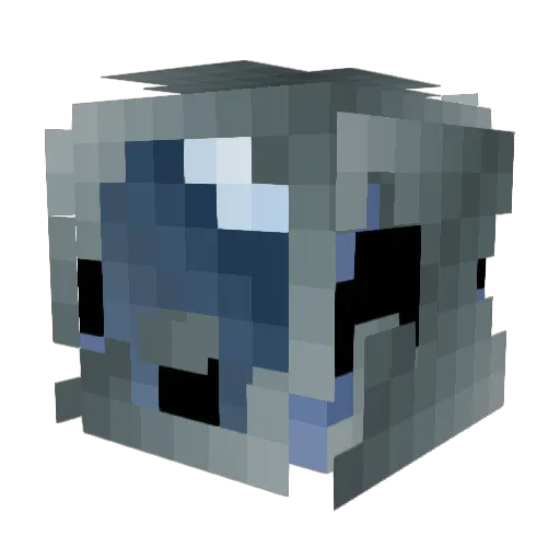 rgao Minecraft avatar head, 3D render