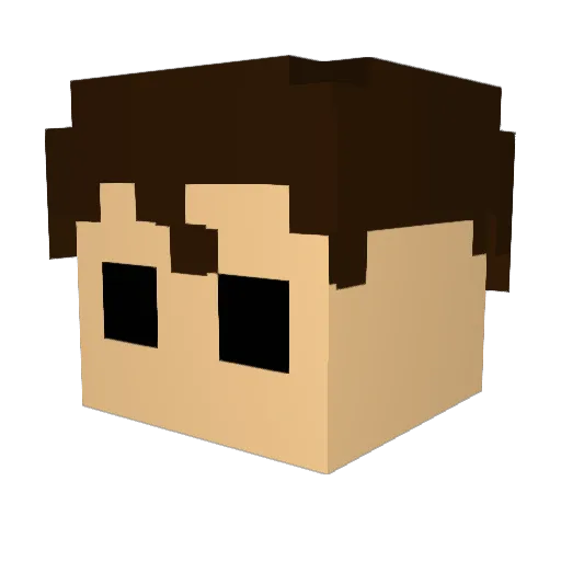 rgbmagnat Minecraft avatar head, 3D render