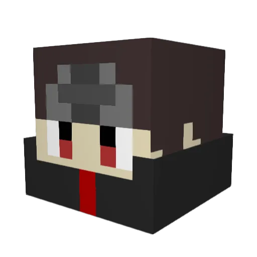rgh07 Minecraft avatar head, 3D render