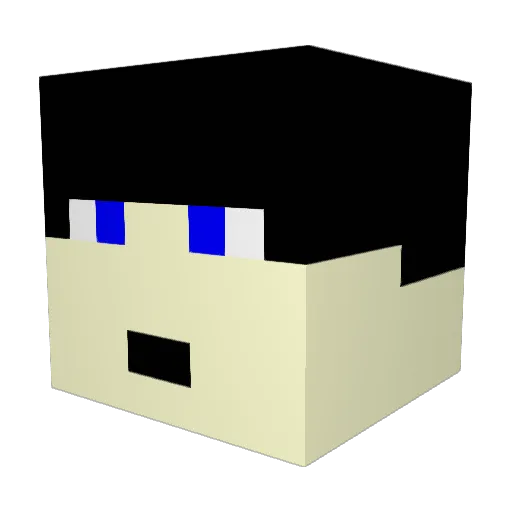 rgopelmanta Minecraft avatar head, 3D render