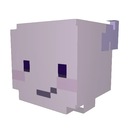 rgorino Minecraft avatar head, 3D render