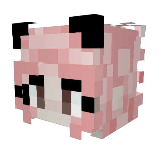 rguselle Minecraft avatar head, 3D render