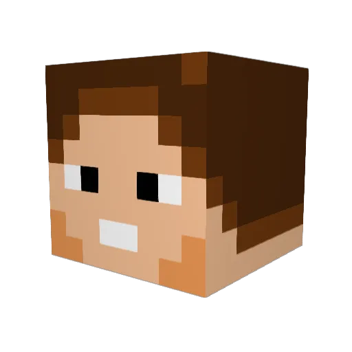 rh21joga Minecraft avatar head, 3D render