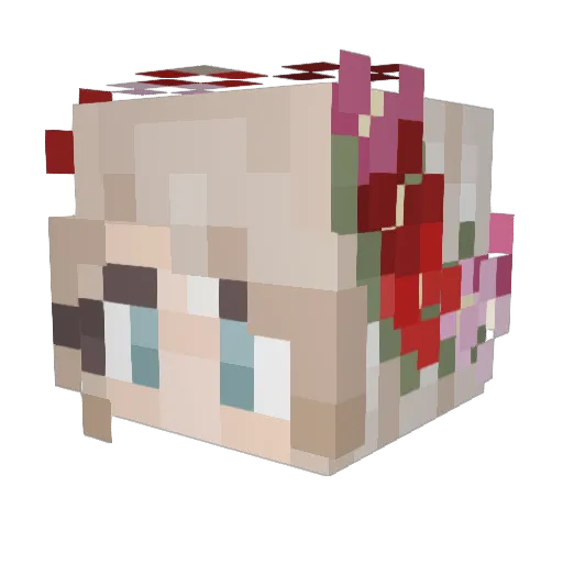 rh_marit Minecraft avatar head, 3D render