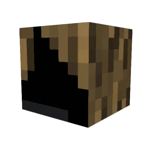 rhalf Minecraft avatar head, 3D render