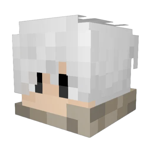 rhatix Minecraft avatar head, 3D render