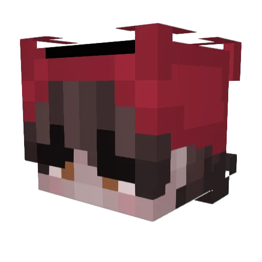 rhea_a Minecraft avatar head, 3D render