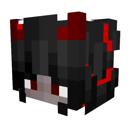 rhealitty Minecraft avatar head, 3D render