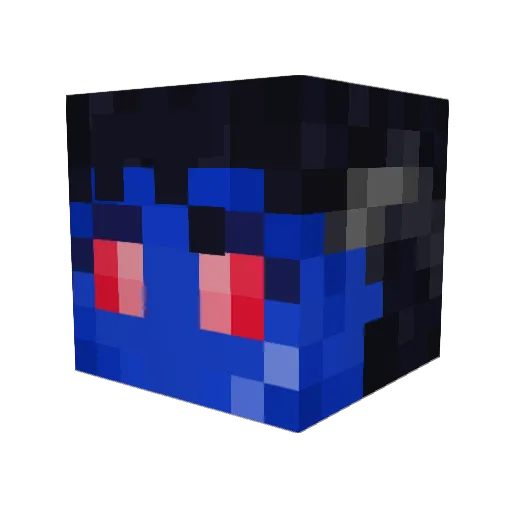 rhipheus_ Minecraft avatar head, 3D render