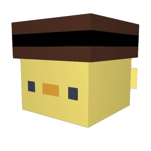 rhizolt Minecraft avatar head, 3D render