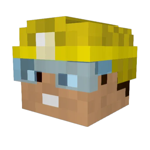 rhk1982 Minecraft avatar head, 3D render