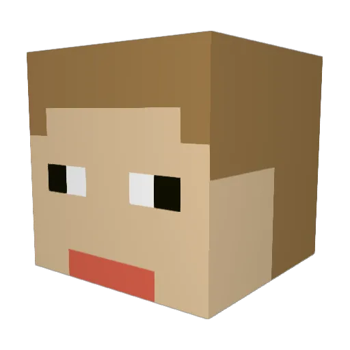 rhodes3268 Minecraft avatar head, 3D render