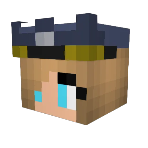 rhododendron018 Minecraft avatar head, 3D render