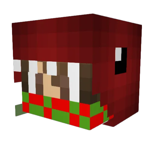 rhong31 Minecraft avatar head, 3D render