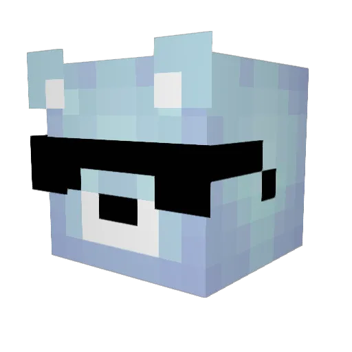 rhrs Minecraft avatar head, 3D render