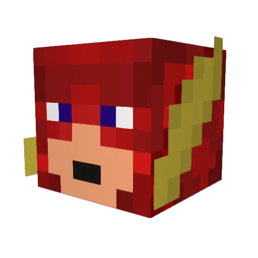 rhsmHD Minecraft avatar head, 3D render