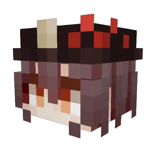 rhtpzht Minecraft avatar head, 3D render
