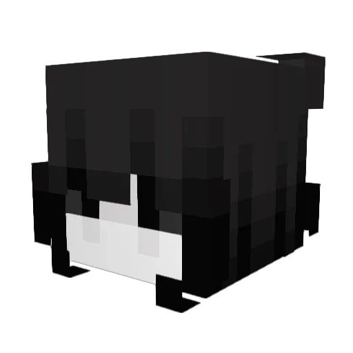 rhuf Minecraft avatar head, 3D render