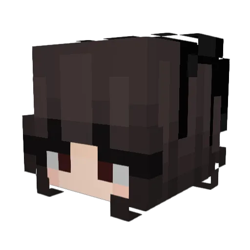 rhvh Minecraft avatar head, 3D render