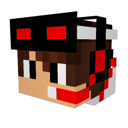 rhyder101 Minecraft avatar head, 3D render