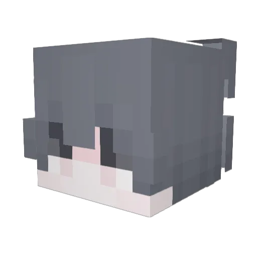 rhyime Minecraft avatar head, 3D render
