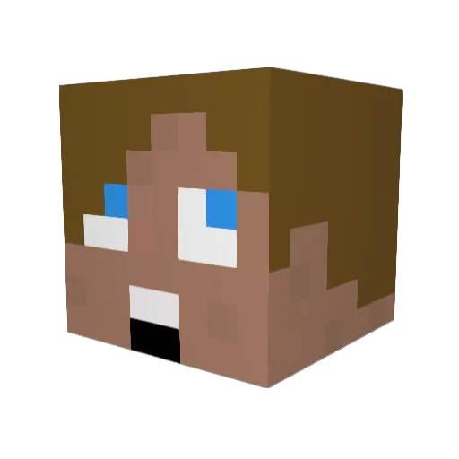 rhyno_39 Minecraft avatar head, 3D render