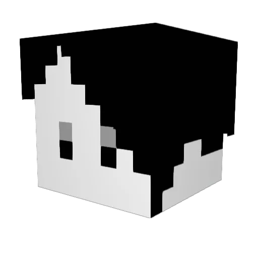 rhyraptor Minecraft avatar head, 3D render