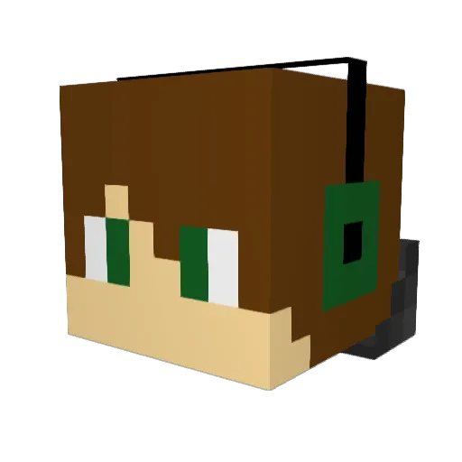 rhys159 Minecraft avatar head, 3D render
