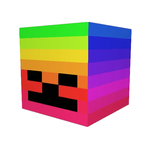 rhysdadworld Minecraft avatar head, 3D render