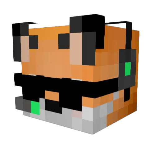 rhysyd11 Minecraft avatar head, 3D render