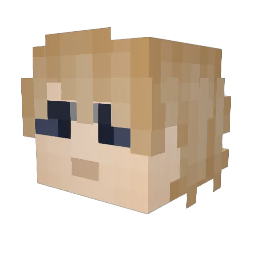 rhythm6447 Minecraft avatar head, 3D render