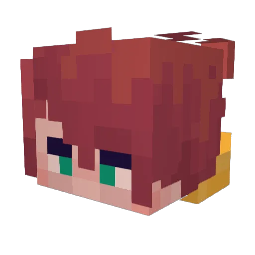 rhythmicartist Minecraft avatar head, 3D render